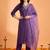 women ethnic motifs embroidered regular kurta with trousers & with dupatta