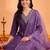 women ethnic motifs embroidered regular kurta with trousers & with dupatta