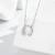 Pure 925 silver luck embrace charm pendant for women