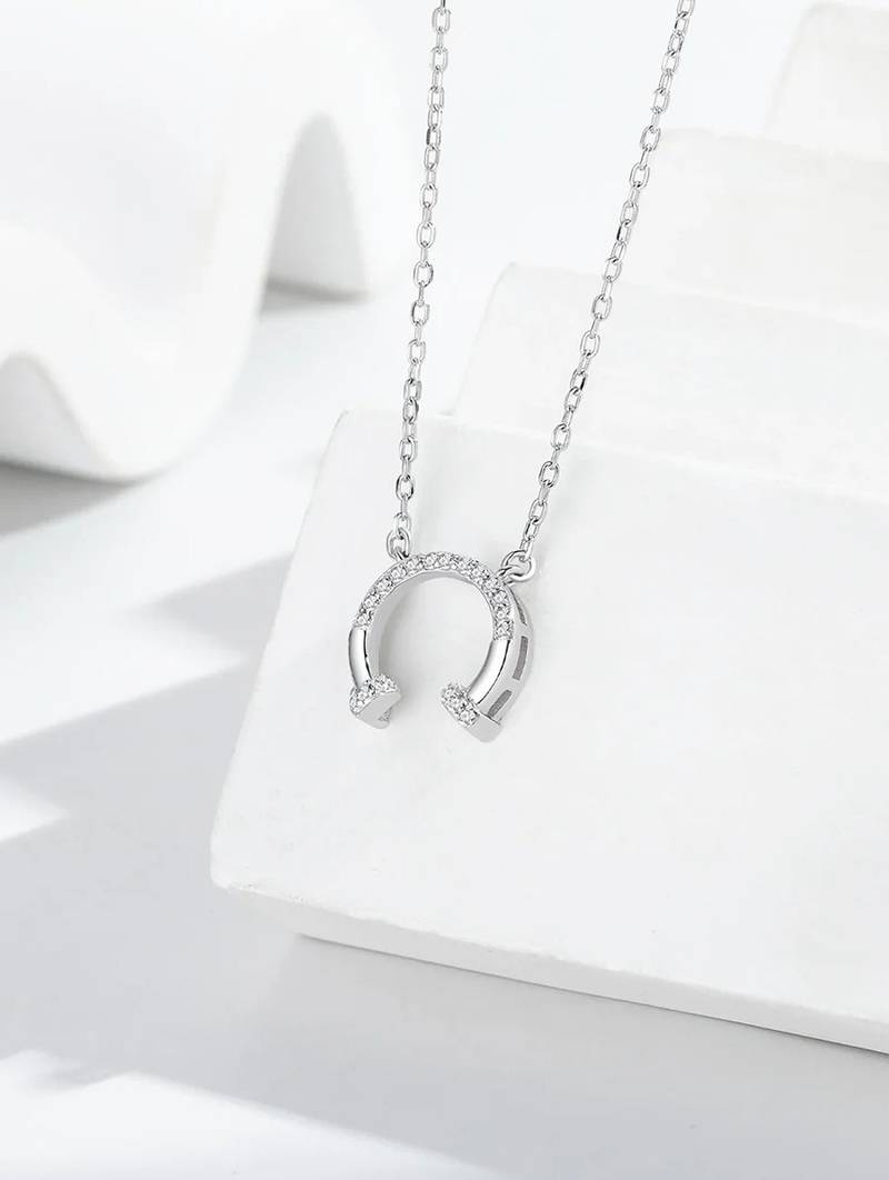 Pure 925 silver luck embrace charm pendant for women