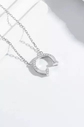 Pure 925 silver luck embrace charm pendant for women