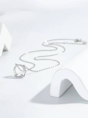 Pure 925 silver luck embrace charm pendant for women 3