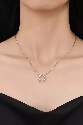 Pure 925 silver luck embrace charm pendant for women