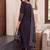 women ethnic motifs embroidered regular thread work cotton kurta with trousers & with dupatta