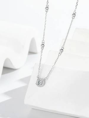 Pure 925 silver radiant aura charm pendant for women 1