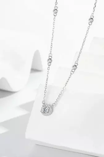 Pure 925 silver radiant aura charm pendant for women