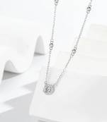 Pure 925 silver radiant aura charm pendant for women