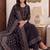 women ethnic motifs embroidered regular thread work cotton kurta with trousers & with dupatta