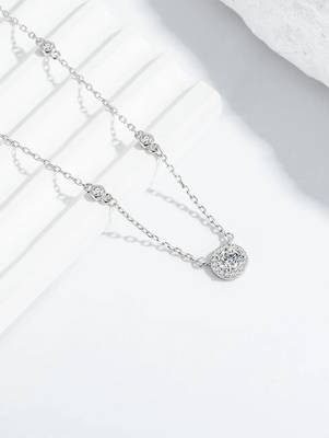 Pure 925 silver radiant aura charm pendant for women 2