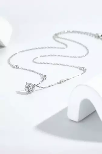 Pure 925 silver radiant aura charm pendant for women
