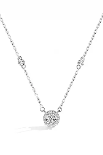 Pure 925 silver radiant aura charm pendant for women