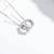 Pure 925 silver interlocked aura pendant for women