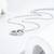 Pure 925 silver interlocked aura pendant for women
