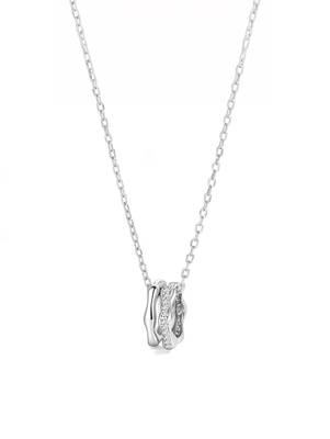 Pure 925 silver interlocked aura pendant for women 4