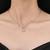 Pure 925 silver serenity heart halo pendant for women