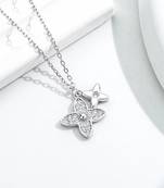 Pure 925 silver dainty flower motifs pendant for women