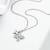 Pure 925 silver dainty flower motifs pendant for women