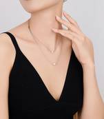 Pure 925 silver double force pearl pendant for women