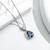 Pure 925 silver heart with drop pendant for women