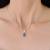 Pure 925 silver heart with drop pendant for women