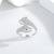 Pure 925 silver serpent empress twist ring for women
