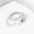 Pure 925 silver mystic serpent open ring for women