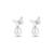 Pure 925 silver pearl wing serenade earrings for women