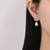 Pure 925 silver pearl wing serenade earrings for women