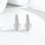 Pure 925 silver pearl crescent glow earrings for women