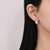Pure 925 silver pearl leaf whisper stud earrings for women
