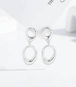 Pure 925 silver liquid drop earrings for women
