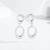 Pure 925 silver liquid drop earrings for women
