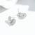 Pure 925 silver double dazzle drops earrings for women