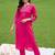 women ethnic motifs embroidered regular thread work kurta with trousers