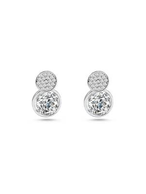 Pure 925 silver double dazzle drops earrings for women 5
