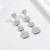 Pure 925 silver hanging box earrings for women