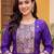 women ethnic motifs embroidered regular kurta with trousers & with dupatta