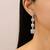 Pure 925 silver hanging box earrings for women