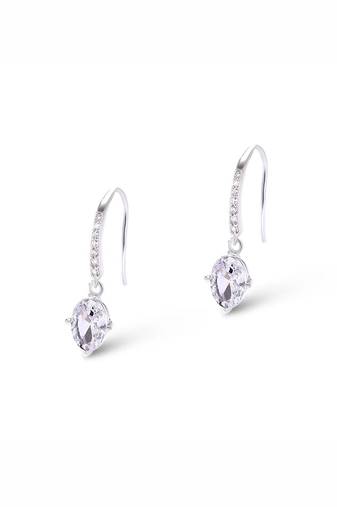 Pure 925 silver party drop earrings for women