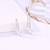 Pure 925 silver party drop earrings for women