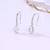 Pure 925 silver party drop earrings for women