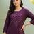women ethnic motifs regular thread work kurta with palazzos