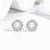Pure 925 silver celestial pearl halo stud earrings for women