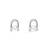Pure 925 silver luna loop pearl earrings for women