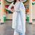 women floral embroidered regular thread work cotton kurta with trousers & with dupatta