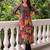 women floral printed regular cotton kurta with trousers