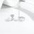 Pure 925 silver rose pearl earrings for women