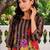 women floral printed regular cotton kurta with trousers