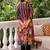 women floral printed regular cotton kurta with trousers