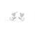 Pure 925 silver rose pearl earrings for women